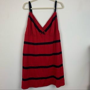 Avenue Red Lace Lingerie Plus Size Chemise 30/32